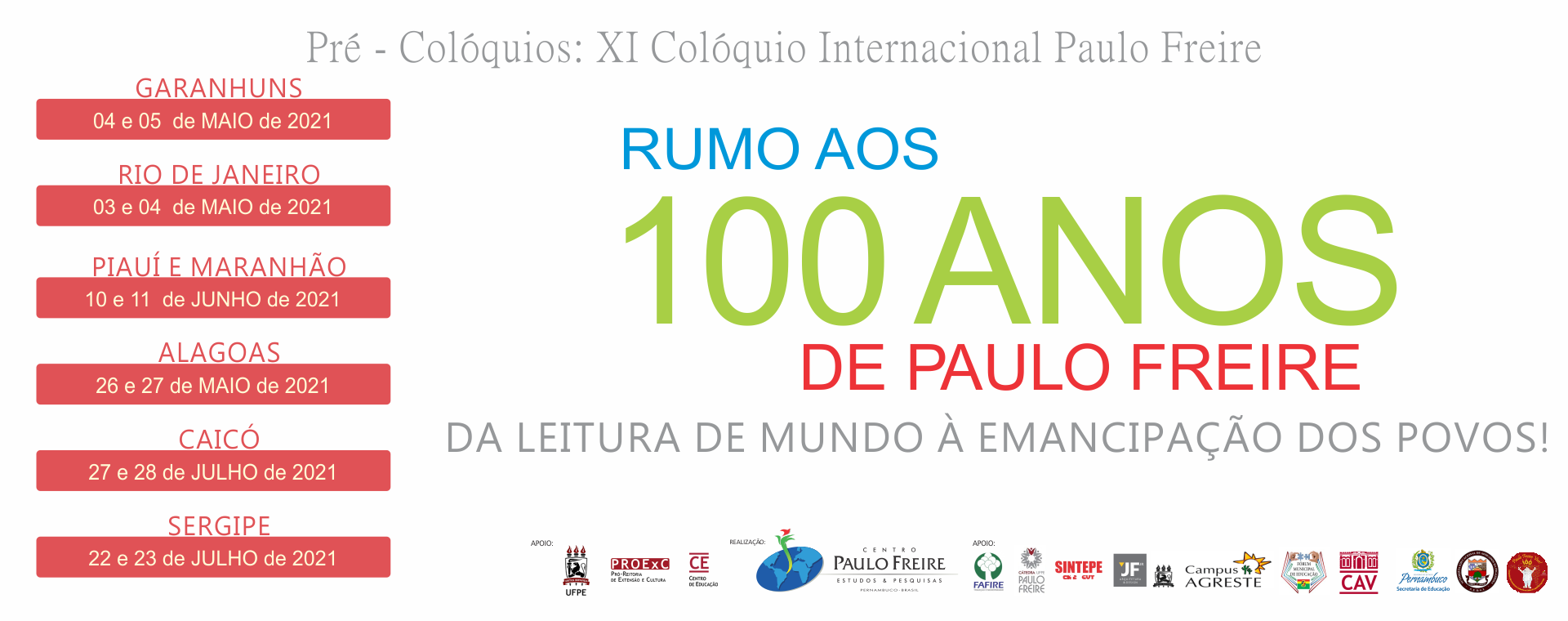 Divulgação pré-colóquio caruaru